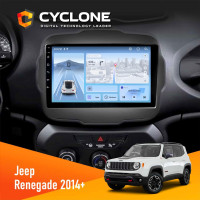 Штатна магнітола Jeep Renegate 2014+ Cyclone C9-012 4x64 DSP 4G