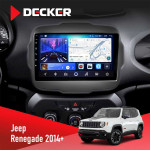 Штатная магнитола Jeep Renegate 2014+ Decker D9-006 4x64, 4G