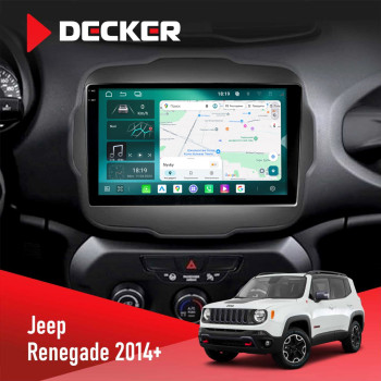 Штатна магнітола Jeep Renegate 2014+ Decker D9-004 6x128, DSP 360, 2k
