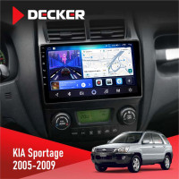 Штатная магнитола KIA Sportage 2005-2009 Decker D9-006 4x64, 4G