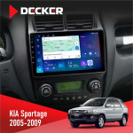 Штатная магнитола KIA Sportage 2005-2009 Decker D9-007 4x64 DSP 360 4G