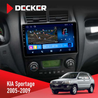 Штатная магнитола KIA Sportage 2005-2009 Decker D9-008 8x128 DSP 4G