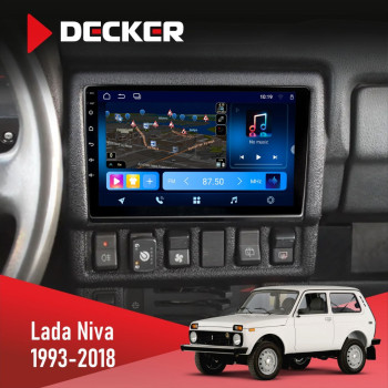 Штатная магнитола Lada Niva 1993-2018 Decker D9-008 8x128 DSP 4G
