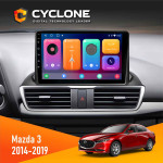 Штатна магнітола Mazda 3 2014-2019 Cyclone C9-001 2x64 CPL