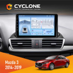 Штатная магнитола Mazda 3 2014-2019 Cyclone C9-012 4x64 DSP 4G