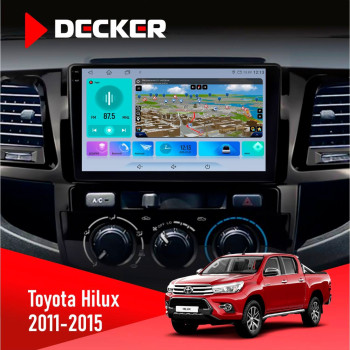 Штатная магнитола Toyota Fortuner 2011-2015 Decker D9-009 4x64, DSP, 4G, 2k