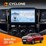 Штатная магнитола Toyota Fortuner 2011-2015 Cyclone C9-012 4x64 DSP 4G