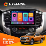 Штатная магнитола Mitsubishi L200 2019  Cyclone C9-001 2x64 CPL