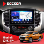Штатная магнитола Mitsubishi L200 2019+ Decker D9-006 4x64, 4G