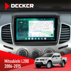Штатная магнитола Mitsubishi L200 2006-2015 Decker D9-004 6x128, DSP 360, 2k