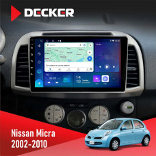Штатна магнітола Nissan Micra 2002-2010 Decker D9-007 4x64 DSP 360 4G Штатна магнітола Nissan Micra 2002-2010 Decker D9-007 4x64 DSP 360 4G