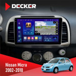Штатная магнитола Nissan Micra 2002-2010 Decker D9-005 4x64, DSP, 360, 4G, 2k
