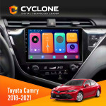 Штатна магнітола Toyota Camry 2018-2021 Cyclone C10-001 2x32