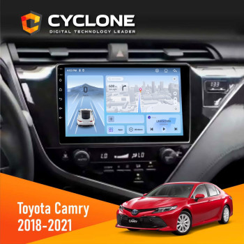 Штатная магнитола Toyota Camry 2018-2021 Cyclone C10-012 4x64 DSP 4G