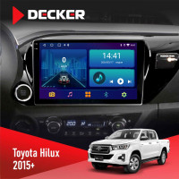 Штатная магнитола Toyota Hilux 2015-2020 Decker D10-002 6x128, DSP, 360, 2k