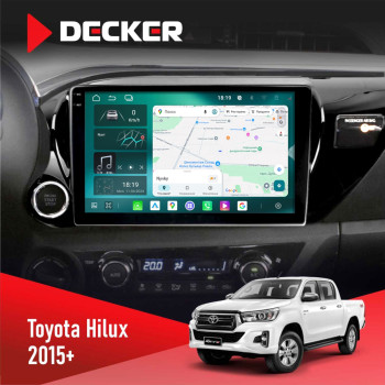 Штатная магнитола Toyota Hilux 2015-2020 Decker D10-004 6x128, DSP, 360, 2k