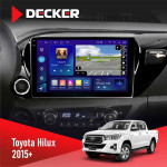 Штатная магнитола Toyota Hilux 2015-2020 Decker D10-005 4x64, DSP, 360, 4G, 2k