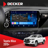 Штатная магнитола Toyota Hilux 2015-2020 Decker D10-008 8x128 DSP 4G