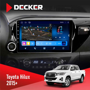 Штатная магнитола Toyota Hilux 2015-2020 Decker D10-008 8x128 DSP 4G