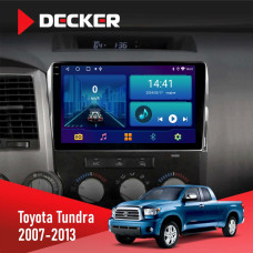 Штатная магнитола Toyota Tundra, Sequoia 2007-2012 Decker D10-002 6x128, DSP, 360, 2k