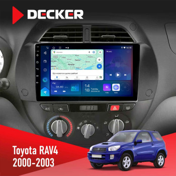 Штатна магнітола Toyota RAV4 2000-2003 Decker D9-007 4x64 DSP 360 4G