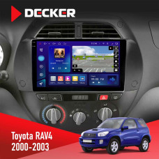 Штатная магнитола Toyota RAV4 2000-2003 Decker D9-005 4x64, DSP, 360, 4G, 2k