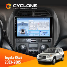 Штатна магнітола Toyota RAV4 2003-2005 Cyclone C9-012 4x64 DSP 4G Штатна магнітола Toyota RAV4 2003-2005 Cyclone C9-012 4x64 DSP 4G