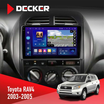 Штатна магнітола Toyota RAV4 2003-2005 Decker D9-005 4x64, DSP, 360, 4G, 2k
