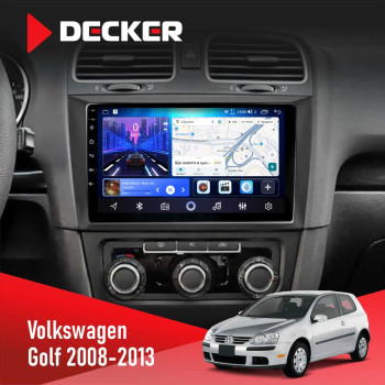 Штатная магнитола Volkswagen Golf 2008-2013 Decker D9-006 4x64, 4G