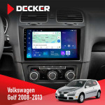 Штатна магнітола Volkswagen Golf 2008-2013 Decker D9-007 4x64 DSP 360 4G