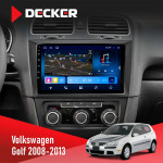 Штатная магнитола Volkswagen Golf 2008-2013 Decker D9-008 8x128 DSP 4G