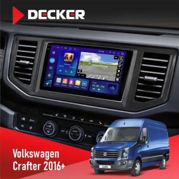 Штатная магнитола Volkswagen Crafter 2016+ Decker D10-005 4x64, DSP, 360, 4G, 2k