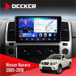 Штатная магнитола Nissan Navara (D40), Pathfinder (R51) 2005-2010 Decker D9-006 4x64, 4G