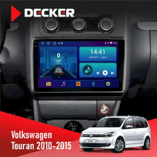 Штатная магнитола Volkswagen Touran 2010-2015 Climate Decker D10-002 6x128, DSP, 360, 2k Штатная магнитола Volkswagen Touran 2010-2015 Climate Decker D10-002 6x128, DSP, 360, 2k