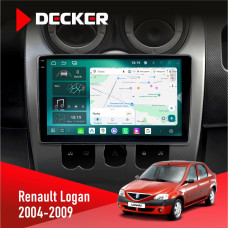 Штатна магнітола Renault Logan 2004-2007 Decker D9-004 6x128, DSP 360, 2k