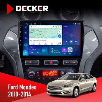Штатна магнітола Ford Mondeo 2010-2014 Climate Decker D10-007 4x64, DSP, 360, 4G Штатна магнітола Ford Mondeo 2010-2014 Climate Decker D10-007 4x64, DSP, 360, 4G