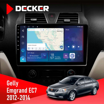Штатна магнітола Gelly Emgrand EC7 2012-2014 Decker D10-007 4x64, DSP, 360, 4G Штатна магнітола Gelly Emgrand EC7 2012-2014 Decker D10-007 4x64, DSP, 360, 4G