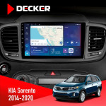 Штатная магнитола KIA Sorento 2014-2020 Decker D10-007 4x64, DSP, 360, 4G