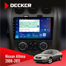 Штатна магнітола Nissan Altima 2008-2011 Decker D10-007 4x64, DSP, 360, 4G Штатна магнітола Nissan Altima 2008-2011 Decker D10-007 4x64, DSP, 360, 4G