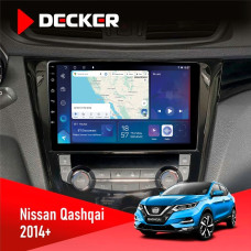 Штатна магнітола Nissan Qashqai, X-Trail 2014+ Climate Decker D10-007 4x64, DSP, 360, 4G Штатна магнітола Nissan Qashqai, X-Trail 2014+ Climate Decker D10-007 4x64, DSP, 360, 4G