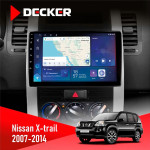 Штатная магнитола Nissan X-Trail 2007-2014 Decker D10-007 4x64, DSP, 360, 4G