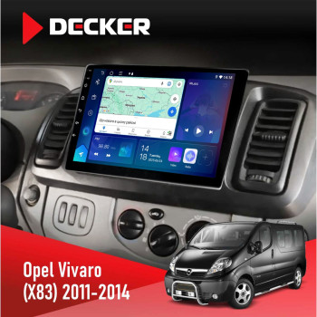Штатна магнітола Opel Vivaro 2011-2015 Decker D10-007 4x64, DSP, 360, 4G