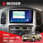 Штатна магнітола Toyota Land Cruiser (100) 2003-2008 Decker D10-007 4x64, DSP, 360, 4G