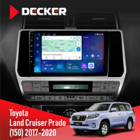 Штатная магнитола Toyota Land Cruiser Prado 150 2017-2020 Decker D10-007 4x64, DSP, 360, 4G