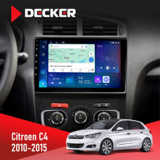 Штатна магнітола Citroen C4 2010-2015 Decker D10-007 4x64, DSP, 360, 4G