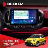 Штатна магнітола Fiat 500L (330) 2012-2022 Decker D10-007 4x64, DSP, 360, 4G