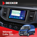 Штатная магнитола Volkswagen Crafter 2016+ Decker D10-007 4x64, DSP, 360, 4G