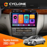 Штатна магнітола Toyota Avensis 2002-2008 Black Cyclone C9-001 2x64 CPL
