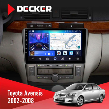 Штатная магнитола Toyota Avensis 2002-2008 Black Decker D9-006 4x64, 4G
