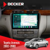 Штатная магнитола Toyota Avensis 2002-2008 Black Decker D9-004 6x128, DSP 360, 2k